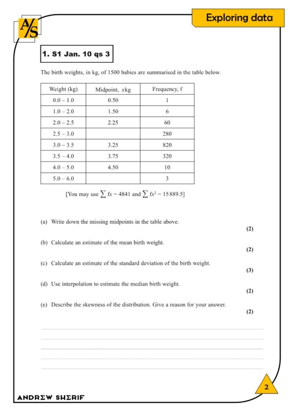 Math AS Edexel Classified - S1