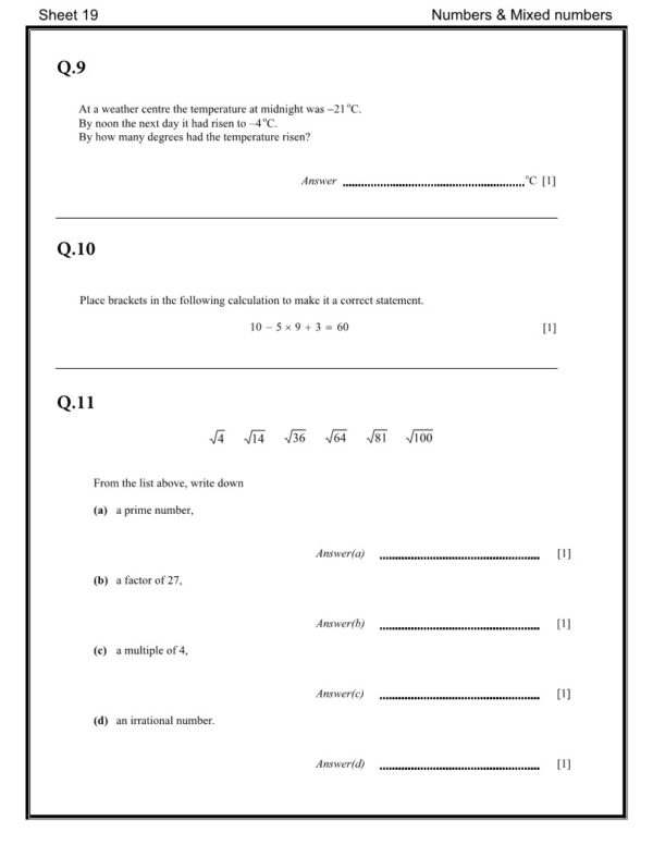 Math Year 9 Edexcel Classified - Part 2