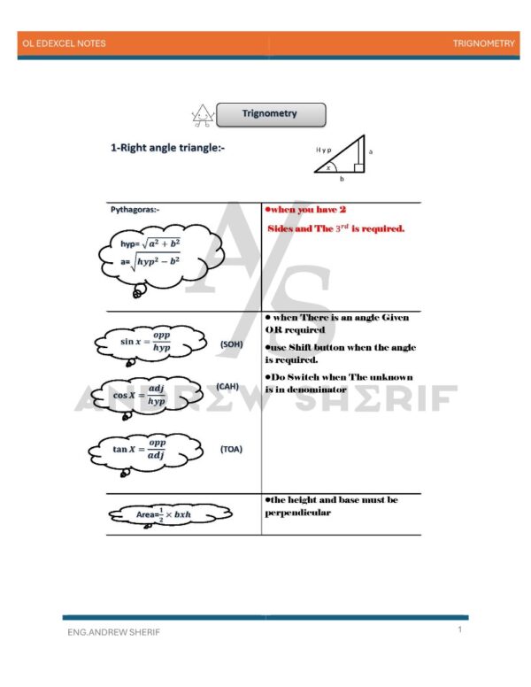 Math OL Edexcel Notes