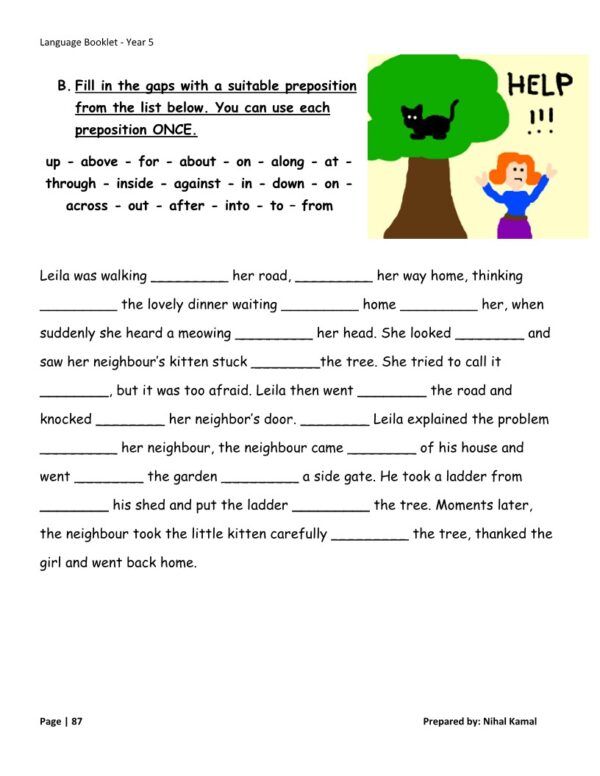 English Year 5 Cambridge - Language Booklet