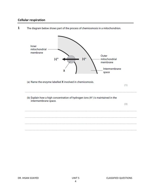Biology A2 Edexcel Classified Unit 5 with MS