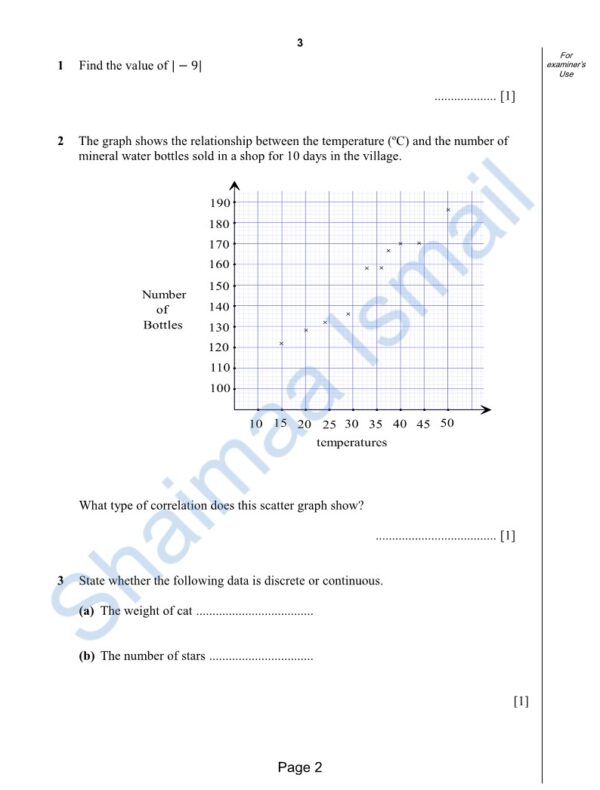 Math Cambridge Checkpoint Revision pack p1